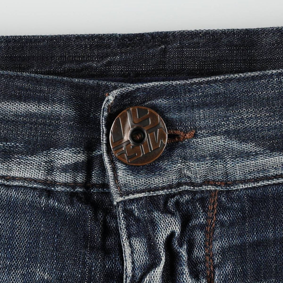 MISS SIXTY denim shorts, Italian-made, women's size L (equivalent to W30). cotton Navy blue Vintage Second Hand