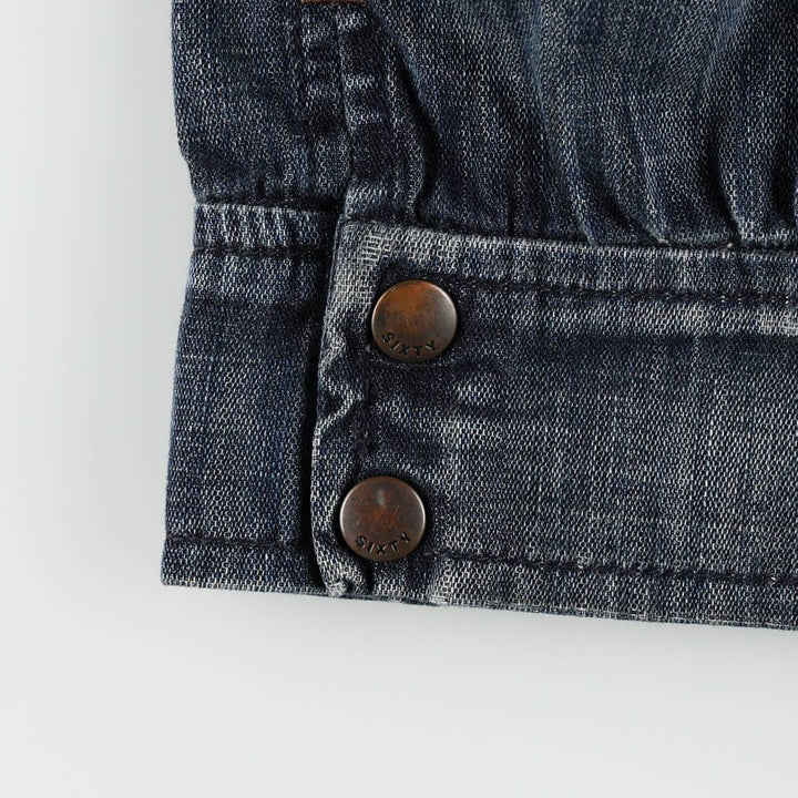 MISS SIXTY denim shorts, Italian-made, women's size L (equivalent to W30). cotton Navy blue Vintage Second Hand