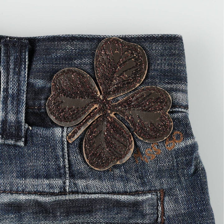 MISS SIXTY denim shorts, Italian-made, women's size L (equivalent to W30). cotton Navy blue Vintage Second Hand
