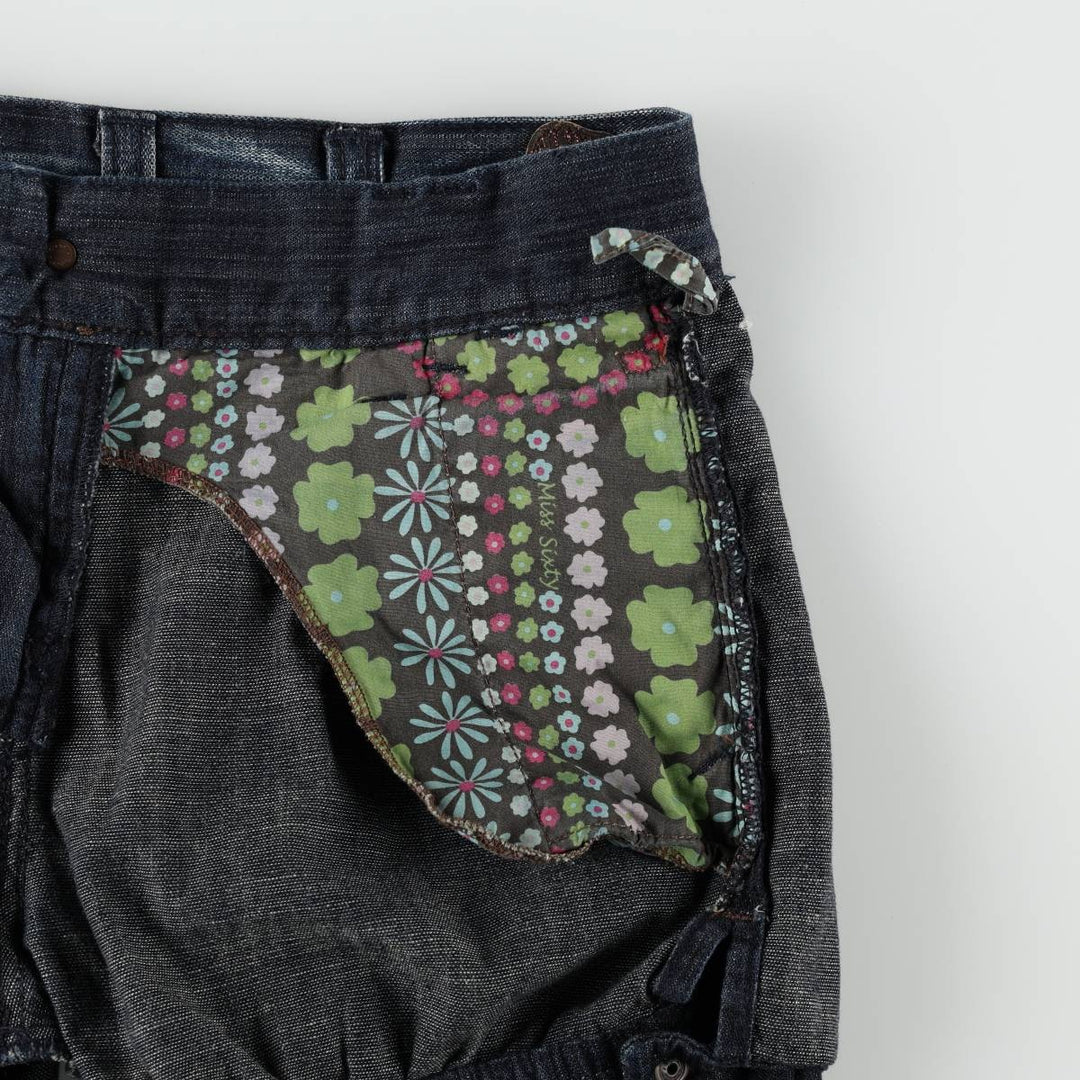 MISS SIXTY denim shorts, Italian-made, women's size L (equivalent to W30). cotton Navy blue Vintage Second Hand