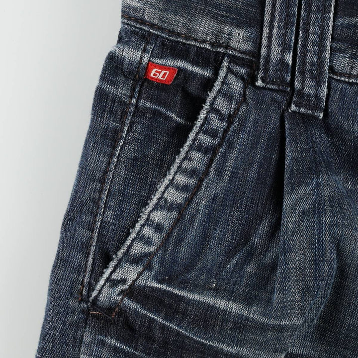 MISS SIXTY denim shorts, Italian-made, women's size L (equivalent to W30). cotton Navy blue Vintage Second Hand