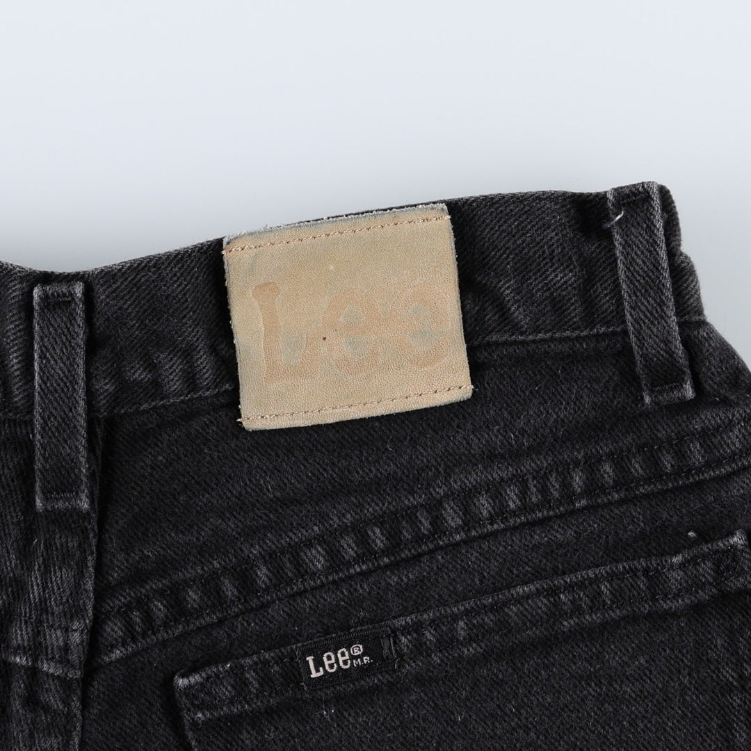 Lee denim shorts, made in the USA, women's size L (equivalent to W27). cotton black type Vintage Second Hand