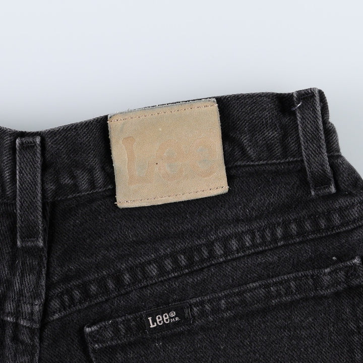 Lee denim shorts, made in the USA, women's size L (equivalent to W27). cotton black type Vintage Second Hand