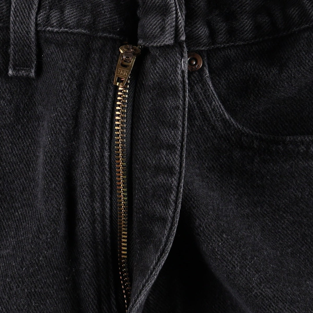 Lee denim shorts, made in the USA, women's size L (equivalent to W27). cotton black type Vintage Second Hand