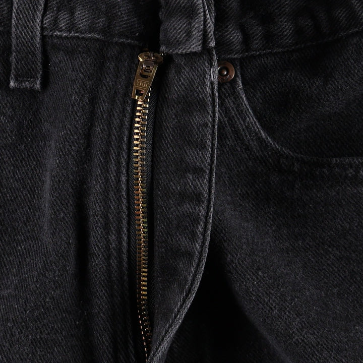 Lee denim shorts, made in the USA, women's size L (equivalent to W27). cotton black type Vintage Second Hand