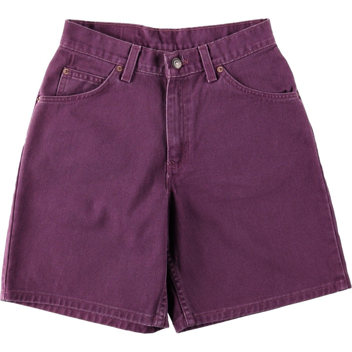 1990'S Levi's 37950-4382 Relaxed Fit Denim Shorts, Made in USA, Women's Size L (equivalent to W27), Vintage. cotton purple type Vintage Second Hand