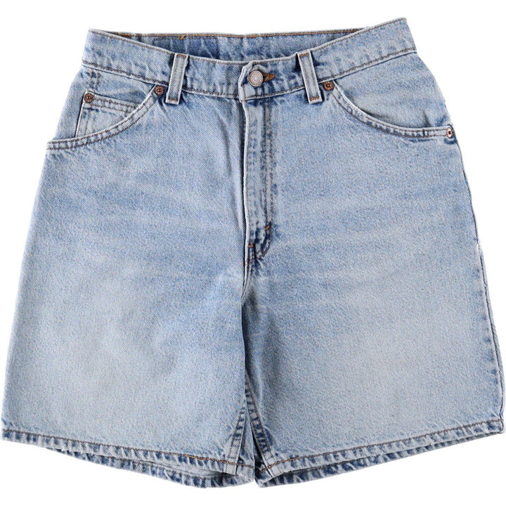 1990'S Levi's 36951-0703 Denim Shorts, Made in USA, Women's Size L (W28 equivalent), Vintage. cotton blue type Vintage Second Hand