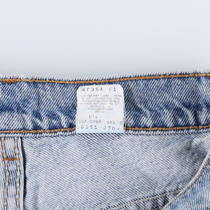 1990'S Levi's 36951-0703 Denim Shorts, Made in USA, Women's Size L (W28 equivalent), Vintage. cotton blue type Vintage Second Hand