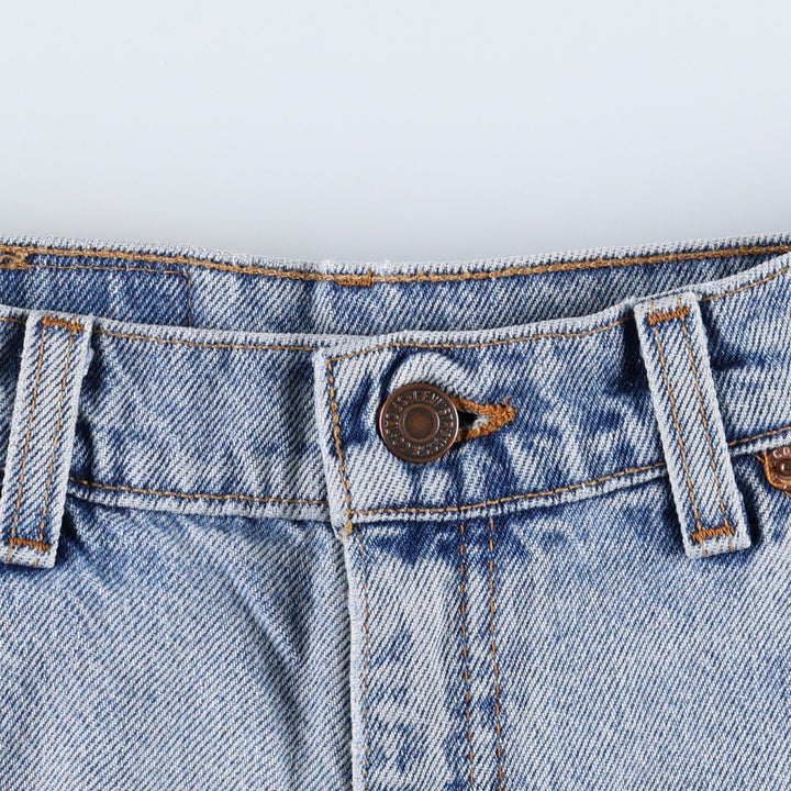 1990'S Levi's 36951-0703 Denim Shorts, Made in USA, Women's Size L (W28 equivalent), Vintage. cotton blue type Vintage Second Hand
