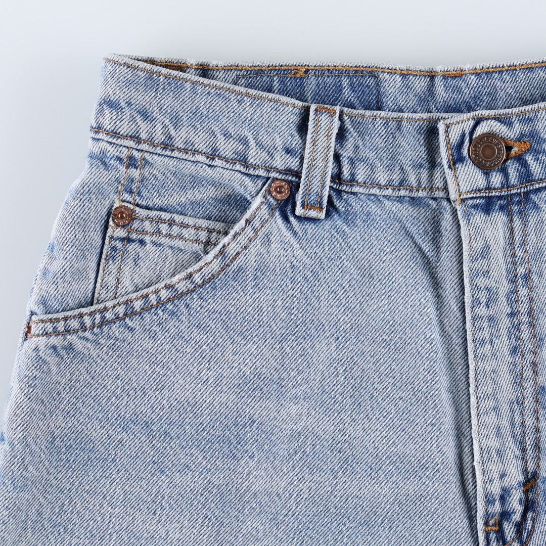 1990'S Levi's 36951-0703 Denim Shorts, Made in USA, Women's Size L (W28 equivalent), Vintage. cotton blue type Vintage Second Hand