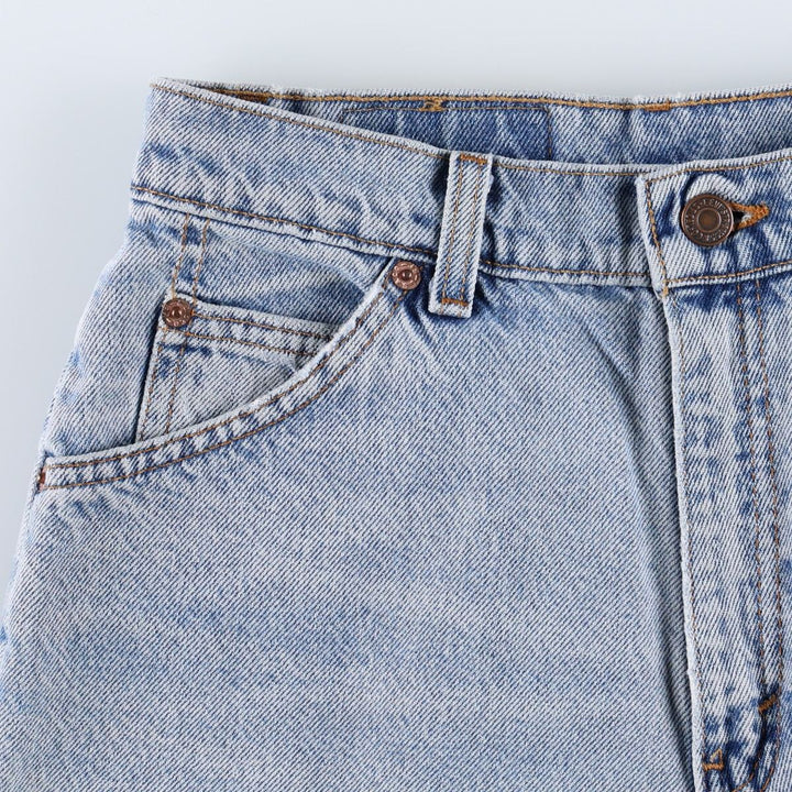 1990'S Levi's 36951-0703 Denim Shorts, Made in USA, Women's Size L (W28 equivalent), Vintage. cotton blue type Vintage Second Hand