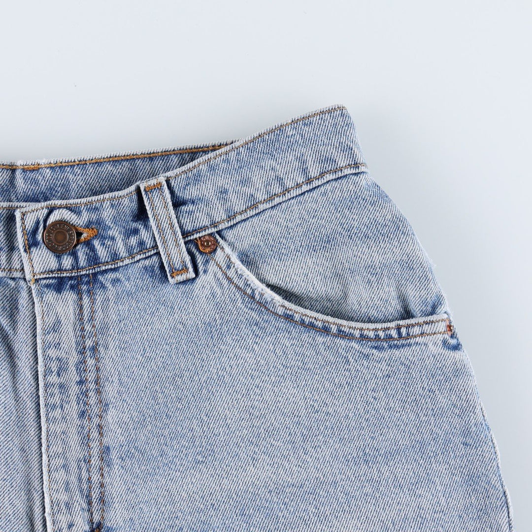 1990'S Levi's 36951-0703 Denim Shorts, Made in USA, Women's Size L (W28 equivalent), Vintage. cotton blue type Vintage Second Hand