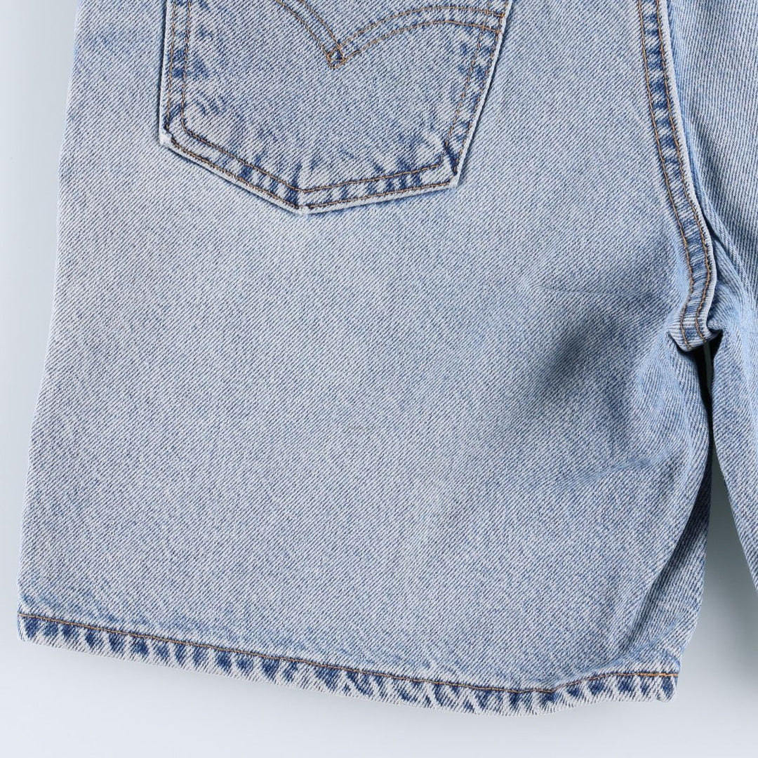 1990'S Levi's 36951-0703 Denim Shorts, Made in USA, Women's Size L (W28 equivalent), Vintage. cotton blue type Vintage Second Hand