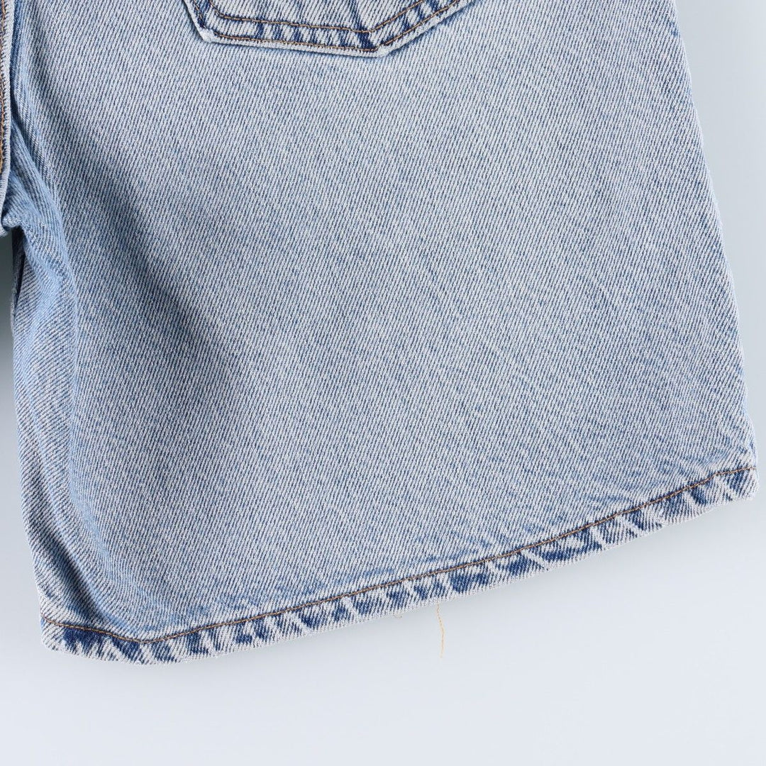 1990'S Levi's 36951-0703 Denim Shorts, Made in USA, Women's Size L (W28 equivalent), Vintage. cotton blue type Vintage Second Hand