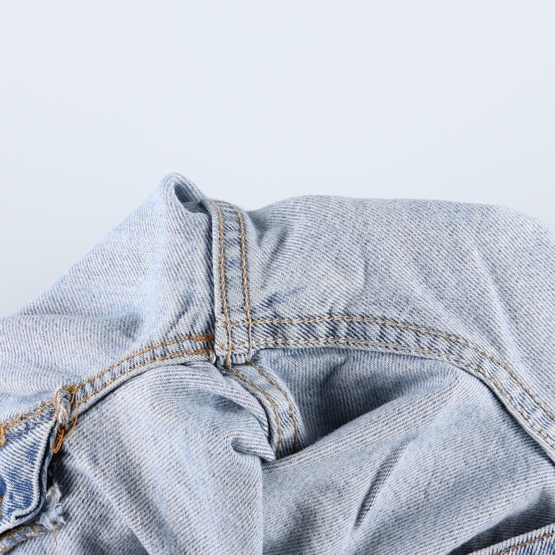 1990'S Levi's 36951-0703 Denim Shorts, Made in USA, Women's Size L (W28 equivalent), Vintage. cotton blue type Vintage Second Hand