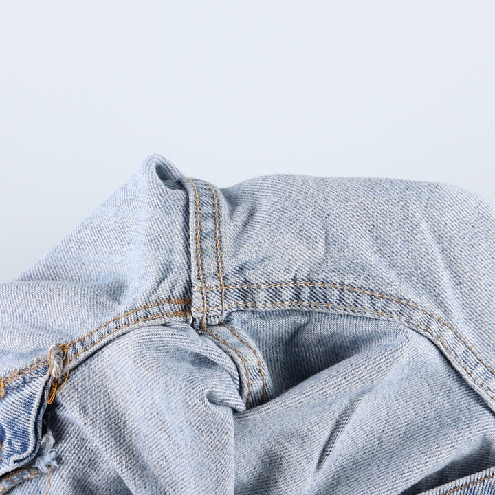 1990'S Levi's 36951-0703 Denim Shorts, Made in USA, Women's Size L (W28 equivalent), Vintage. cotton blue type Vintage Second Hand