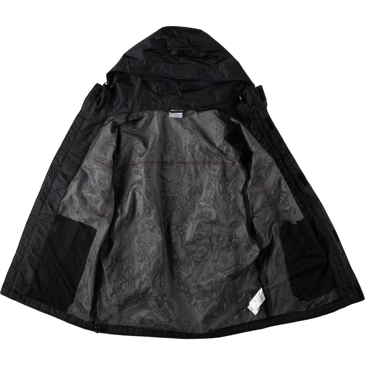 Columbia OMNI-TECH Mountain Parka Shell Jacket Men's M size Nylon black type Vintage Second Hand