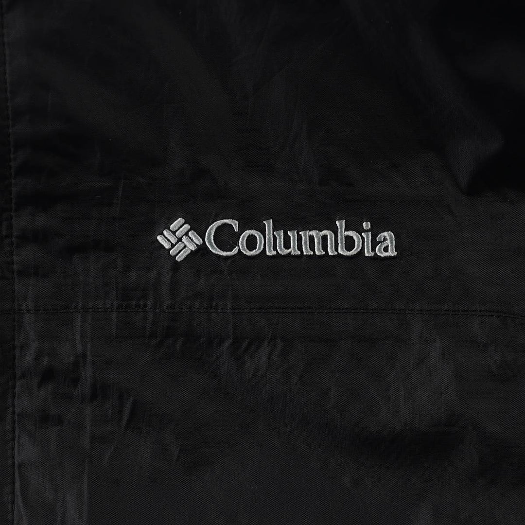 Columbia OMNI-TECH Mountain Parka Shell Jacket Men's M size Nylon black type Vintage Second Hand