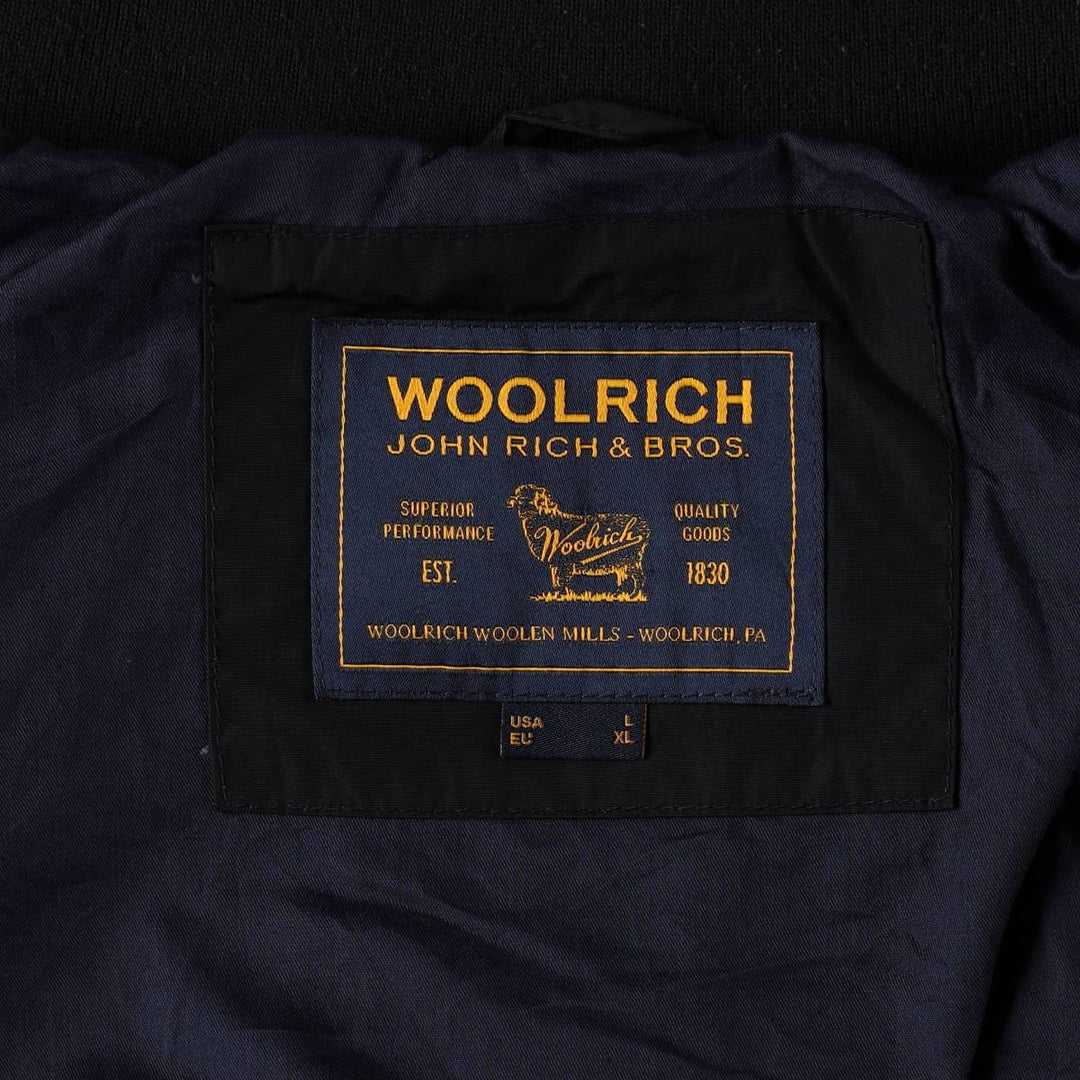 2000'S Woolrich Mountain Jacket Shell Jacket Men's Size L (approx.) polyester black type Vintage Second Hand