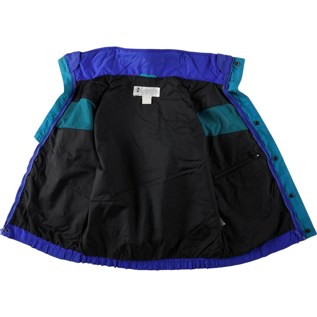 1990'S Columbia Powder Keg Mountain Jacket (White Tag) - Shell Jacket - Men's Size L (approx.) Nylon blue type Vintage Second Hand