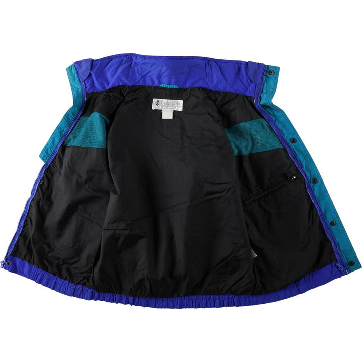 1990'S Columbia Powder Keg Mountain Jacket (White Tag) - Shell Jacket - Men's Size L (approx.) Nylon blue type Vintage Second Hand