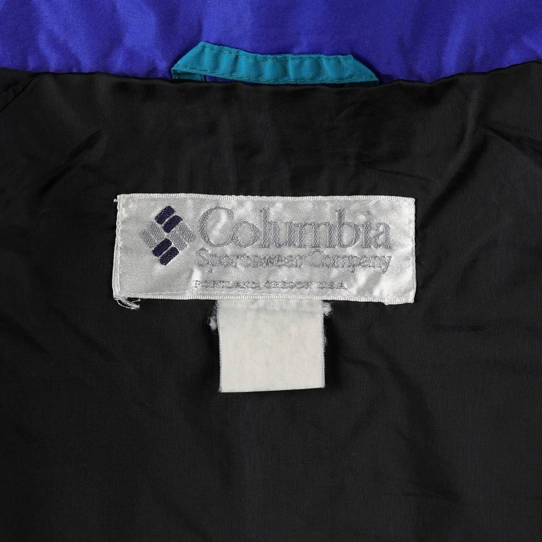 1990'S Columbia Powder Keg Mountain Jacket (White Tag) - Shell Jacket - Men's Size L (approx.) Nylon blue type Vintage Second Hand