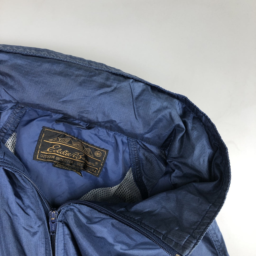 80s-90'S Eddie Bauer Black Tag Mountain Jacket Shell Jacket Men's XL (approx.) Nylon navy blue type Vintage Second Hand