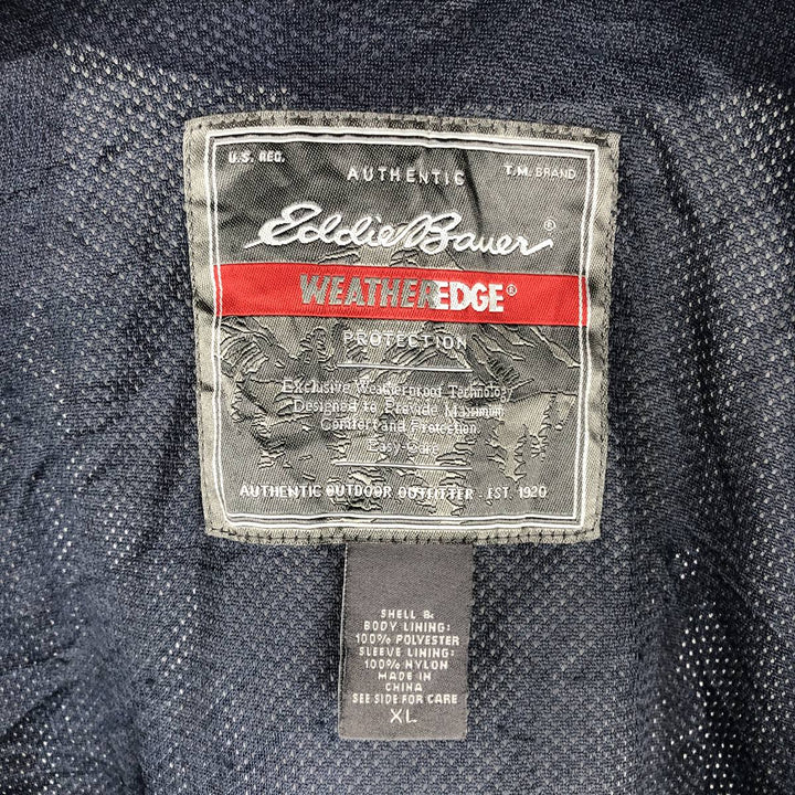 Eddie Bauer WEATHEREDGE Mountain Jacket Shell Jacket Men's XL equivalent polyester navy blue type Vintage Second Hand