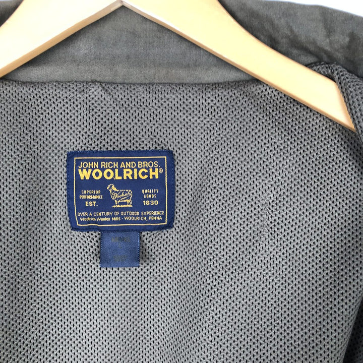 2000'S Woolrich fishing jacket, men's size L (approx.) cotton Khaki type Vintage Second Hand