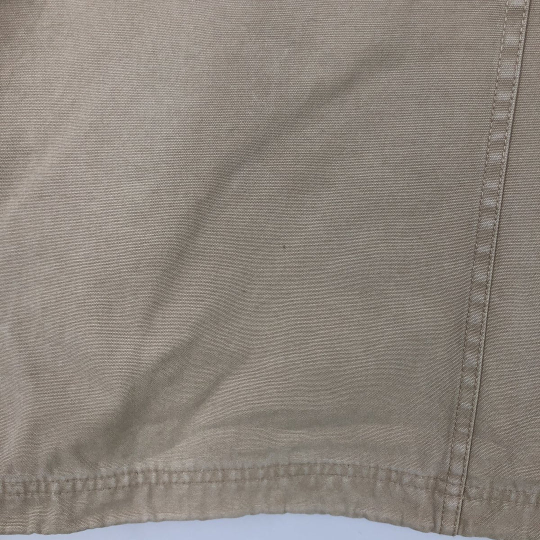 Eddie Bauer LEGEND Hooded Half-Zip Fishing Jacket, Men's Size L (approx.) cotton Beige type Vintage Second Hand