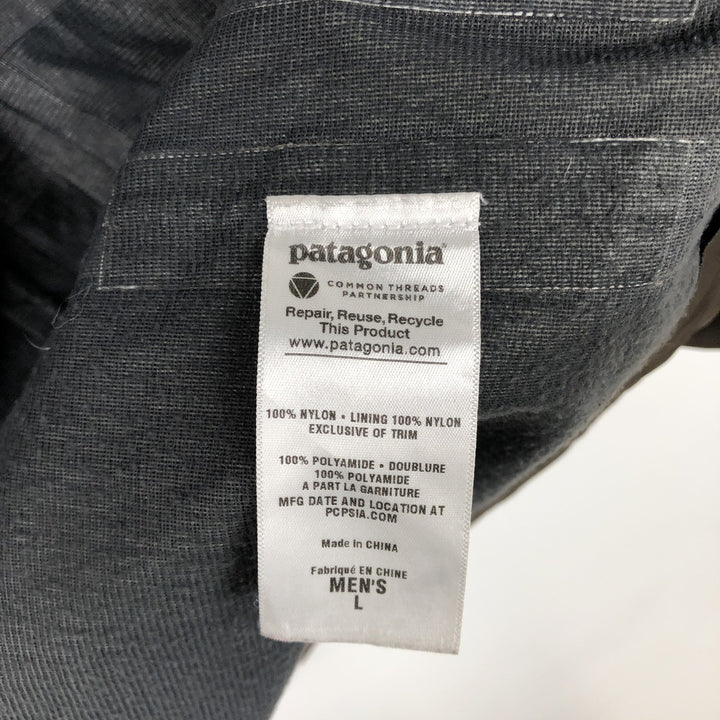 Patagonia 27475FA13 Mountain Jacket Shell Jacket Men's Size L (approx.) Nylon Khaki type Vintage Second Hand