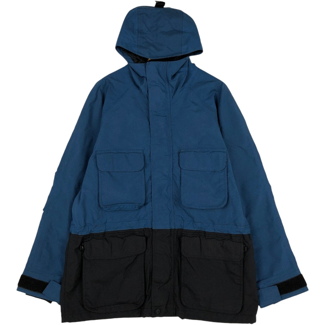 1990'S Cabelas Mountain Parka Shell Jacket, Men's Size L (approx.) Nylon blue type Vintage Second Hand