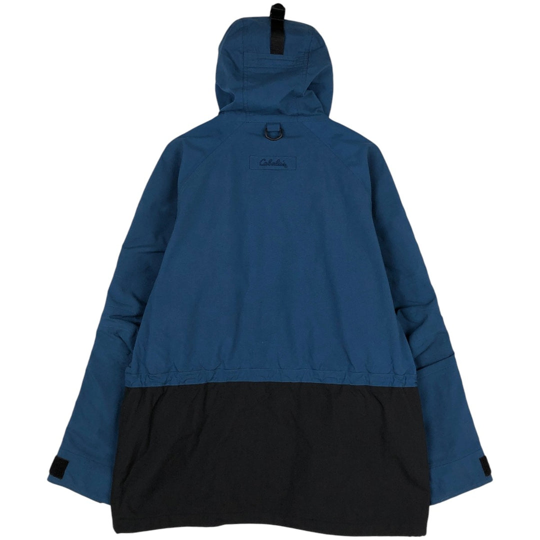 1990'S Cabelas Mountain Parka Shell Jacket, Men's Size L (approx.) Nylon blue type Vintage Second Hand