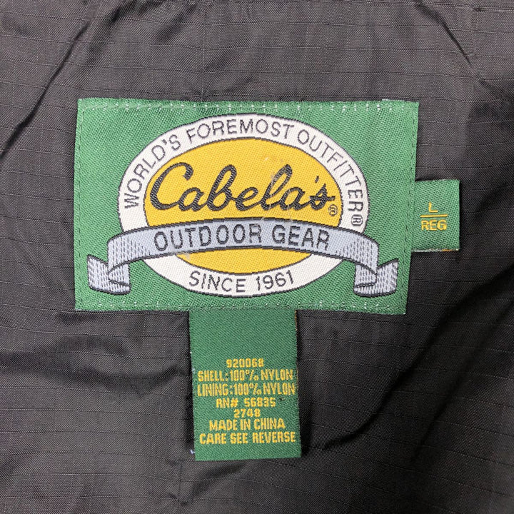 1990'S Cabelas Mountain Parka Shell Jacket, Men's Size L (approx.) Nylon blue type Vintage Second Hand