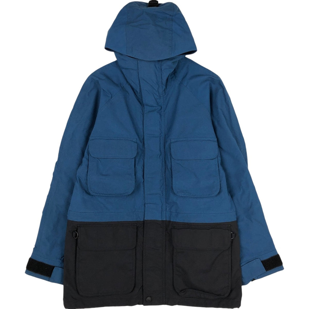 1990'S Cabelas Mountain Parka Shell Jacket (Men's Size M) Nylon blue type Vintage Second Hand
