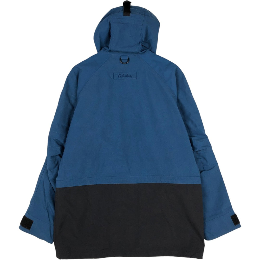 1990'S Cabelas Mountain Parka Shell Jacket (Men's Size M) Nylon blue type Vintage Second Hand