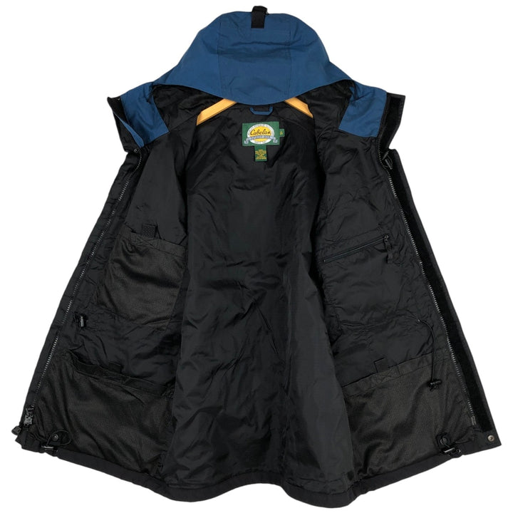 1990'S Cabelas Mountain Parka Shell Jacket (Men's Size M) Nylon blue type Vintage Second Hand