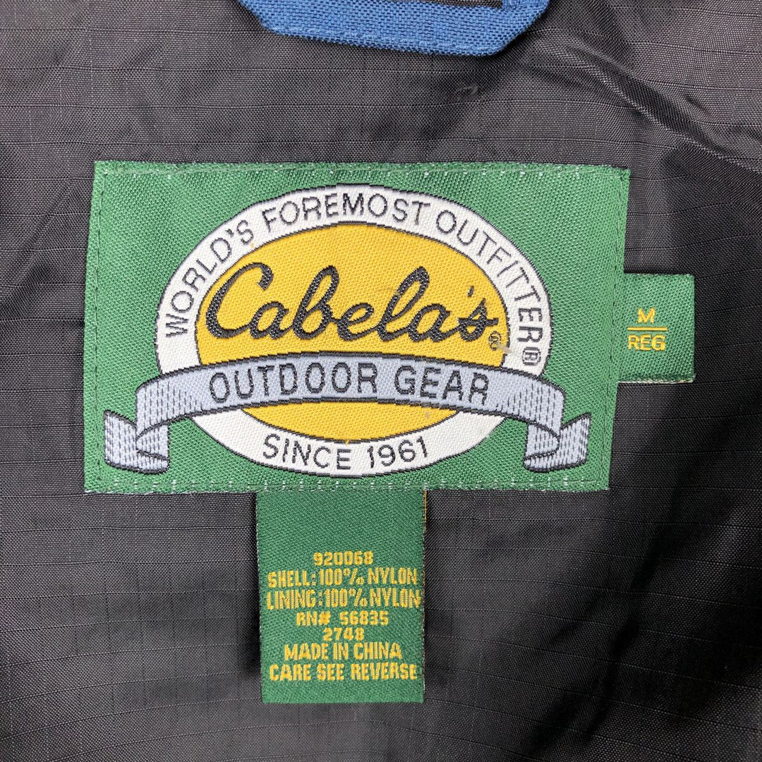 1990'S Cabelas Mountain Parka Shell Jacket (Men's Size M) Nylon blue type Vintage Second Hand