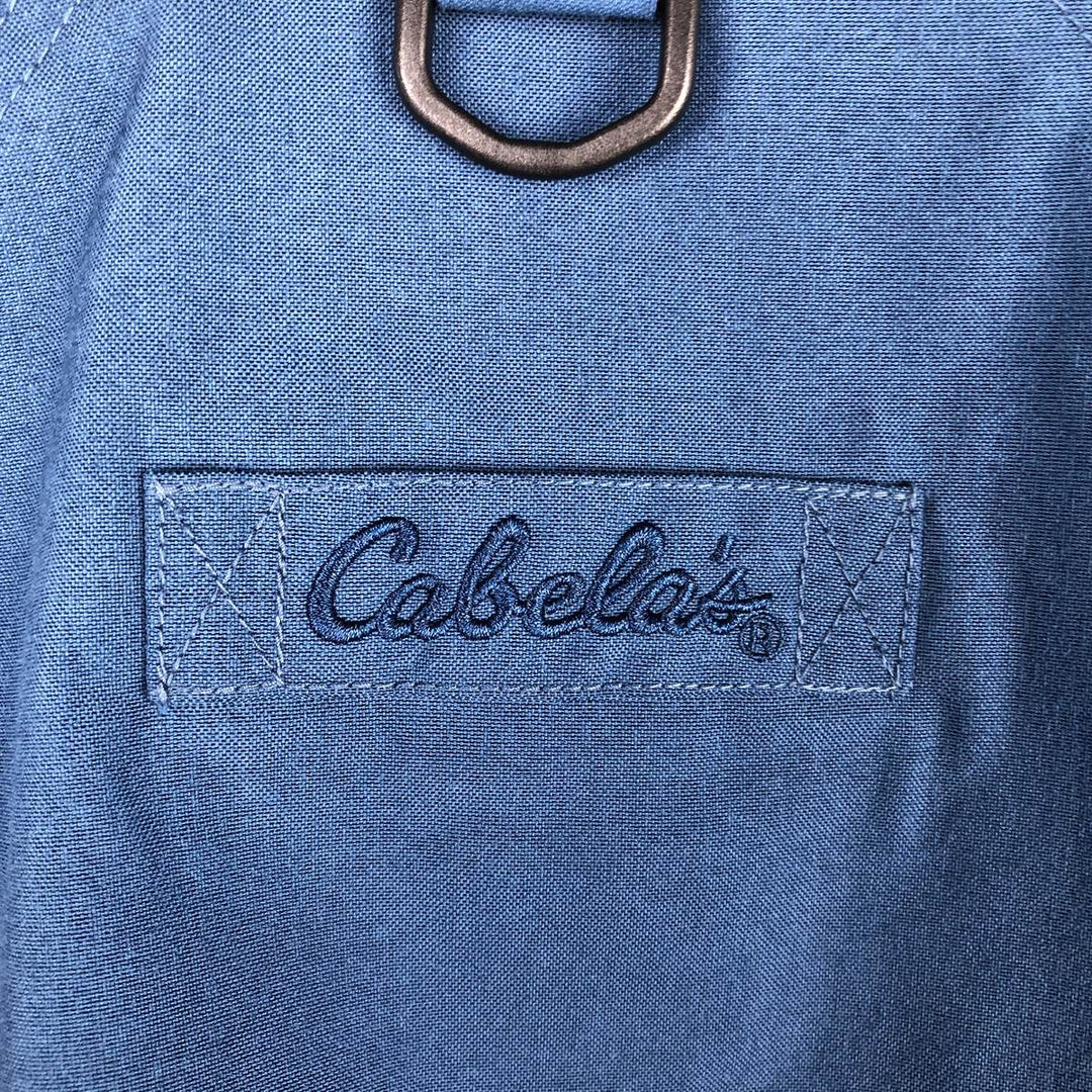 1990'S Cabelas Mountain Parka Shell Jacket (Men's Size M) Nylon blue type Vintage Second Hand