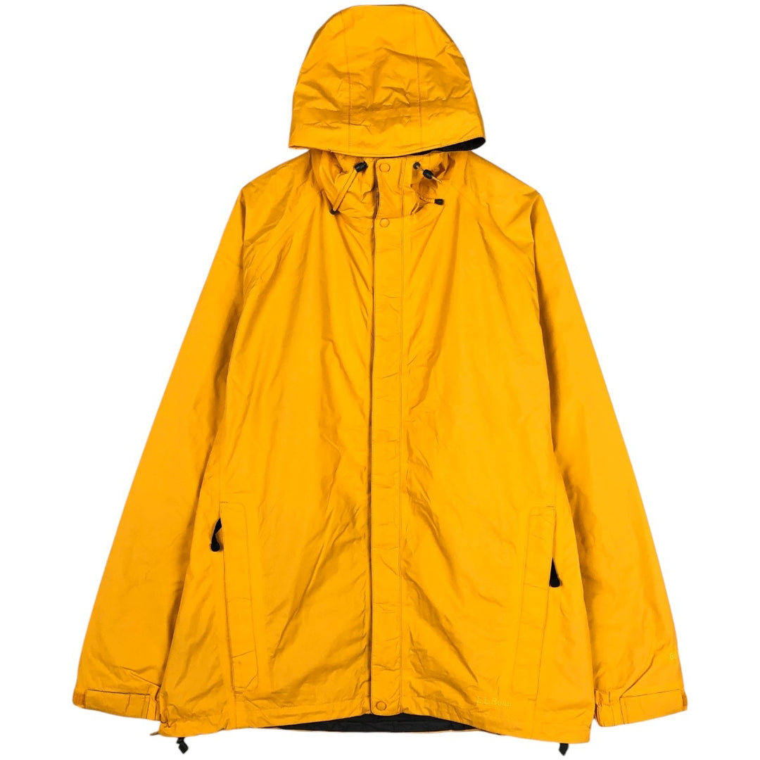 LLBean Mountain Jacket, Shell Jacket, Men's XL Nylon yellow type Vintage Second Hand