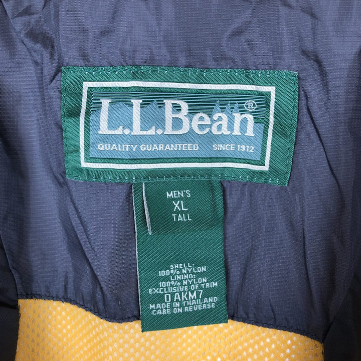 LLBean Mountain Jacket, Shell Jacket, Men's XL Nylon yellow type Vintage Second Hand