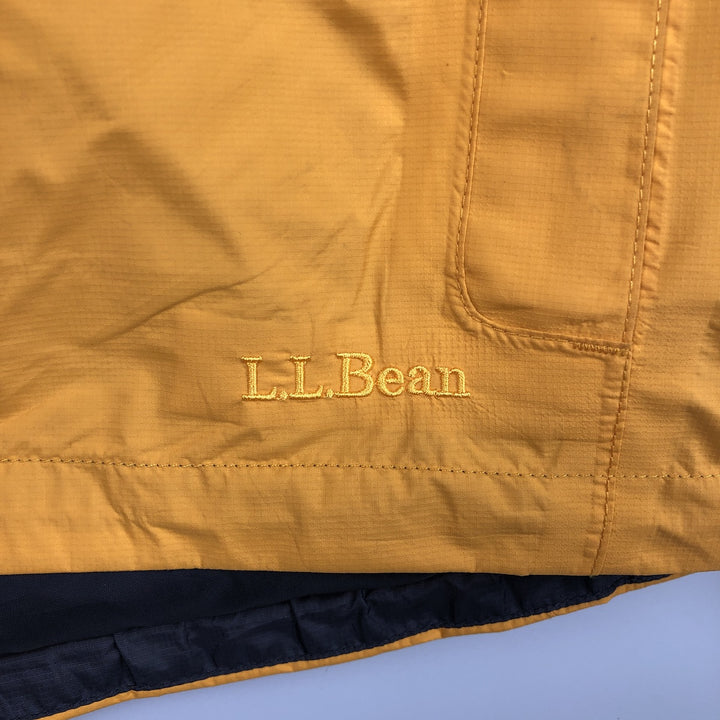 LLBean Mountain Jacket, Shell Jacket, Men's XL Nylon yellow type Vintage Second Hand