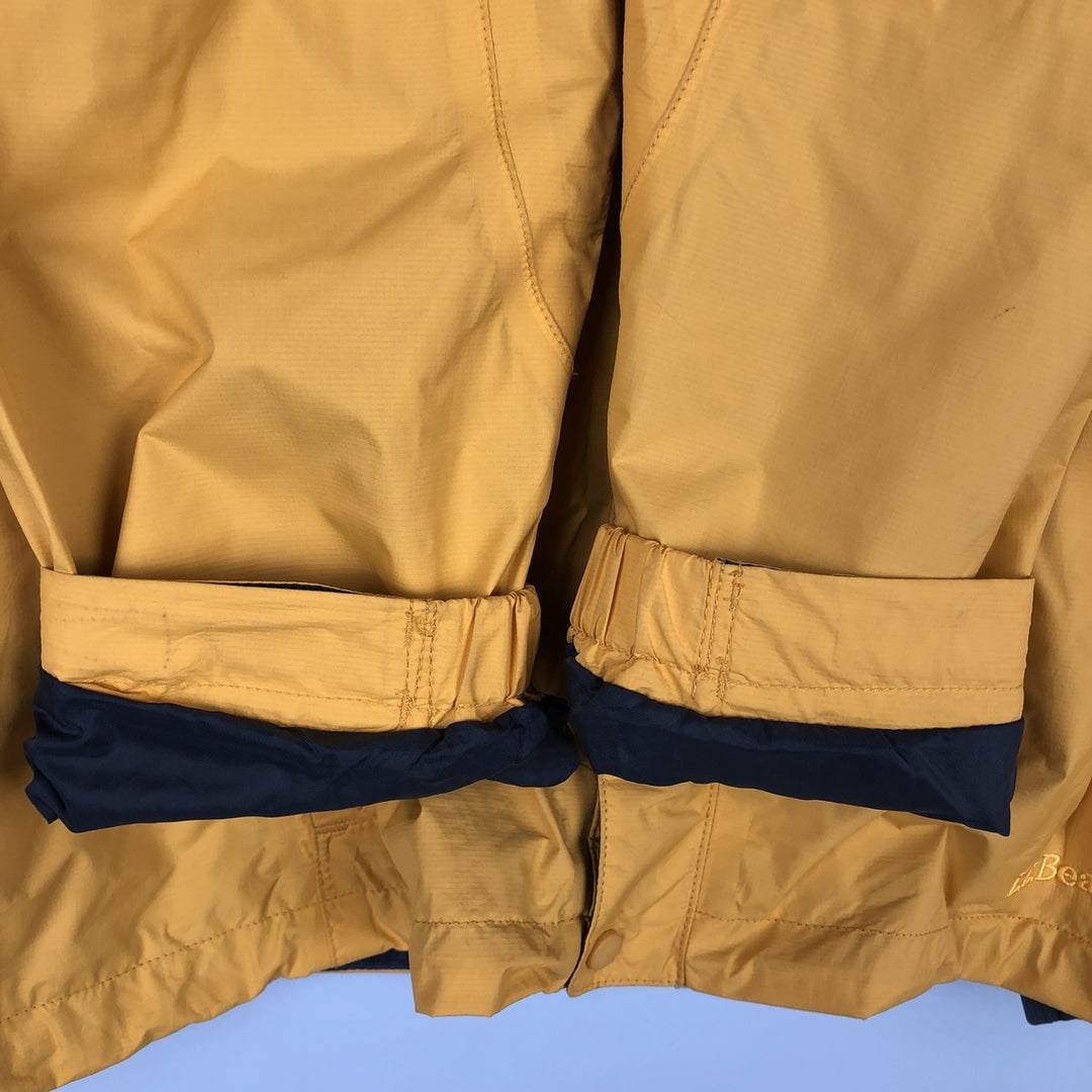 LLBean Mountain Jacket, Shell Jacket, Men's XL Nylon yellow type Vintage Second Hand