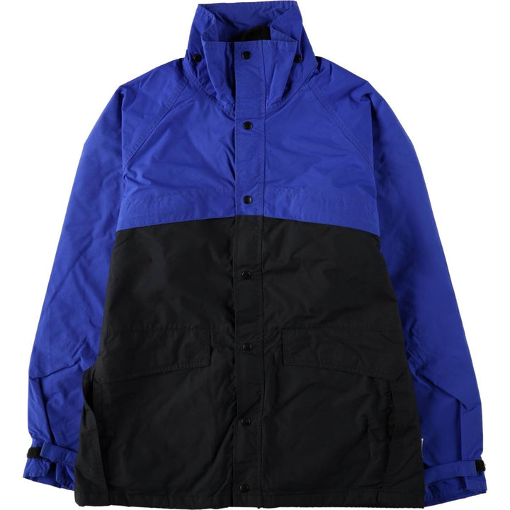 1980'S REI GORE-TEX Two-Tone Mountain Jacket Shell Jacket Made in USA Men's Size L (approx.) Nylon blue type Vintage Second Hand