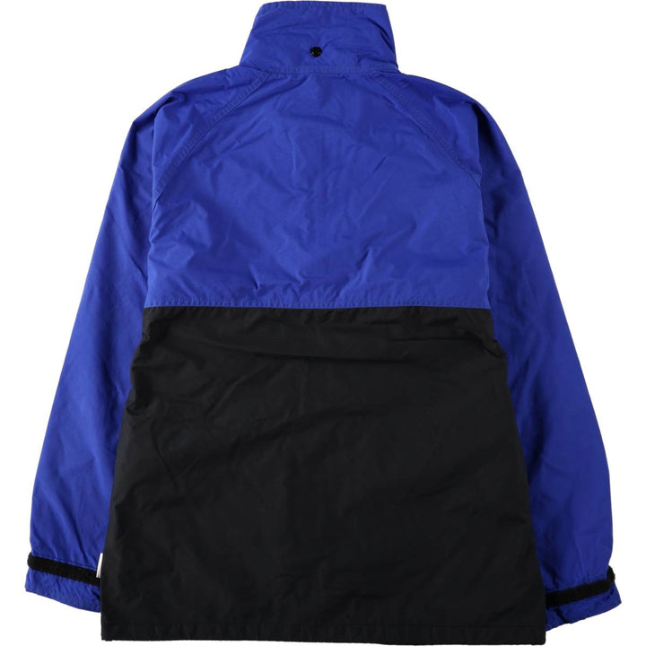 1980'S REI GORE-TEX Two-Tone Mountain Jacket Shell Jacket Made in USA Men's Size L (approx.) Nylon blue type Vintage Second Hand