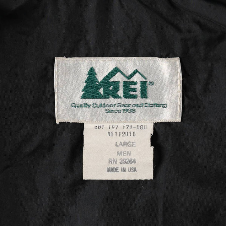 1980'S REI GORE-TEX Two-Tone Mountain Jacket Shell Jacket Made in USA Men's Size L (approx.) Nylon blue type Vintage Second Hand
