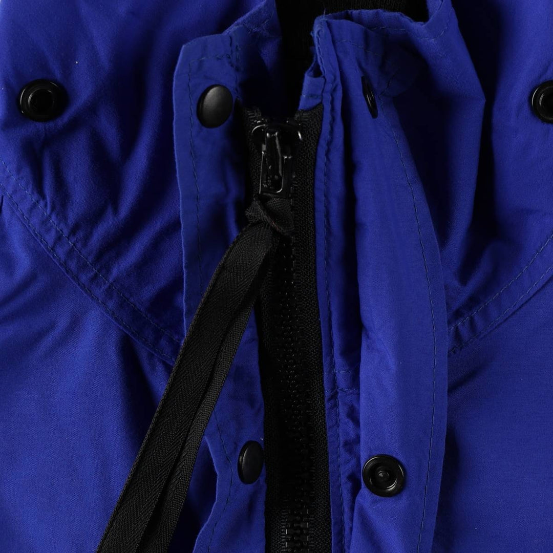 1980'S REI GORE-TEX Two-Tone Mountain Jacket Shell Jacket Made in USA Men's Size L (approx.) Nylon blue type Vintage Second Hand