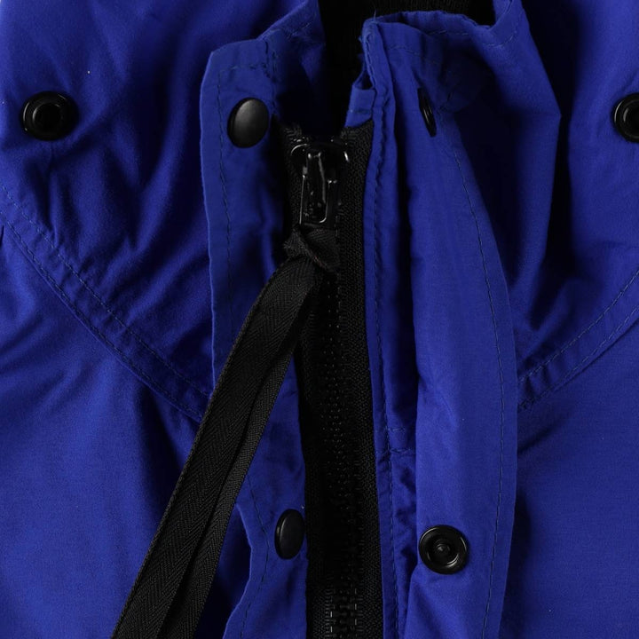 1980'S REI GORE-TEX Two-Tone Mountain Jacket Shell Jacket Made in USA Men's Size L (approx.) Nylon blue type Vintage Second Hand