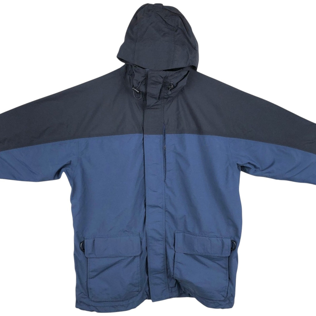 90s-00'S Cabelas DRY-PLUS Ripstop Two-Tone Mountain Parka Shell Jacket (Men's XL equivalent) Nylon navy blue type Vintage Second Hand