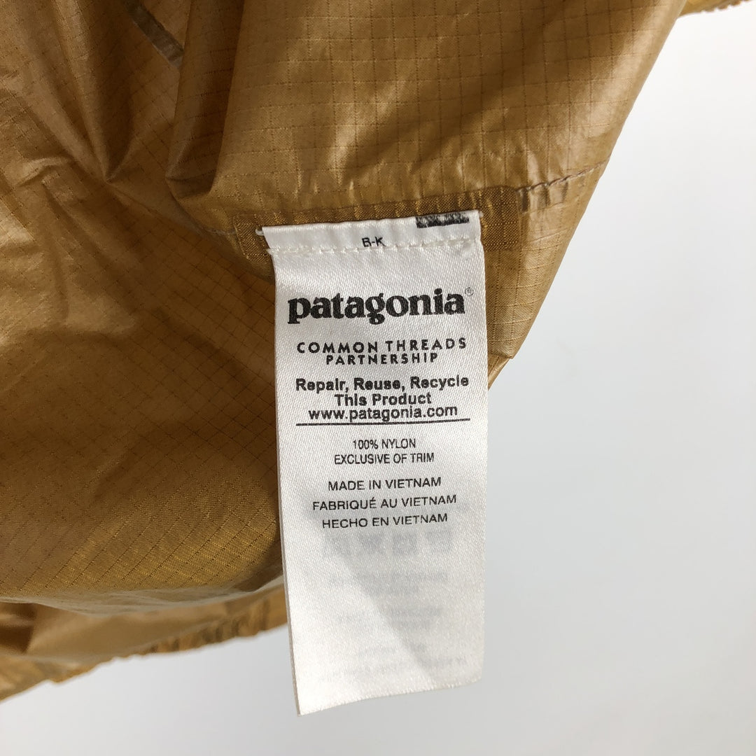 Patagonia 85191SP17 Alpine Houdini Jacket Mountain Parka Shell Jacket Men's Size L Nylon Khaki type Vintage Second Hand